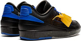 Air Jordan 2 Low x Off-White 'Black Varsity Royal" Men - airdrizzykicks.com
