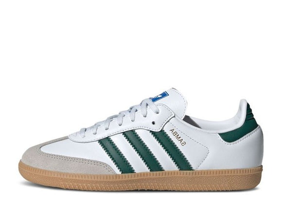 Adidas Samba OG 'White Collegiate Green Gum' GS - airdrizzykicks.com