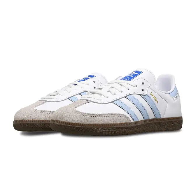 adidas gazelle silver green womens Adidas Samba OG 'White Clear Sky' GS– airdrizzykicks.com