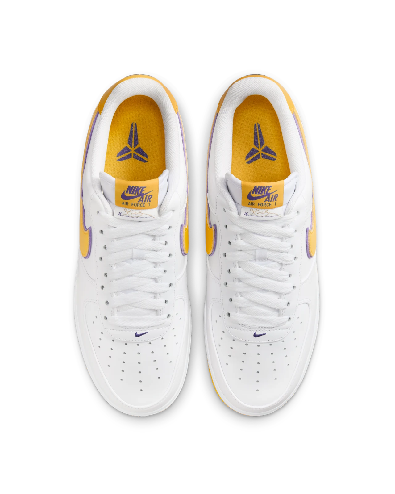 Size 8.5 Nike Air Force 1 \'07 Low White Varsity Maiz Nike Air Force 1 Low x Kobe  main image 2