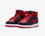 Air Jordan 1 Mid 'Alternate Bred Toe' TD - airdrizzykicks.com