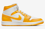 Nike Air Jordan 1 Mid Womens- (University Gold) - airdrizzykicks.com