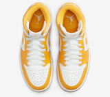 Nike Air Jordan 1 Mid Womens- (University Gold) - airdrizzykicks.com