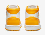 Nike Air Jordan 1 Mid Womens- (University Gold) - airdrizzykicks.com