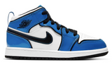 Air Jordan 1 Mid SE  “Signal Blue” Toddler TD & Preschool PS - airdrizzykicks.com