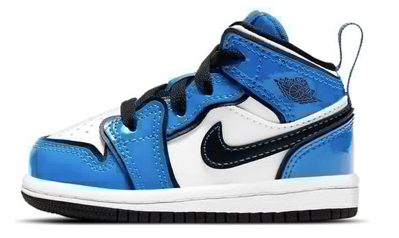 Air Jordan 1 Mid SE  “Signal Blue” Toddler TD & Preschool PS - airdrizzykicks.com